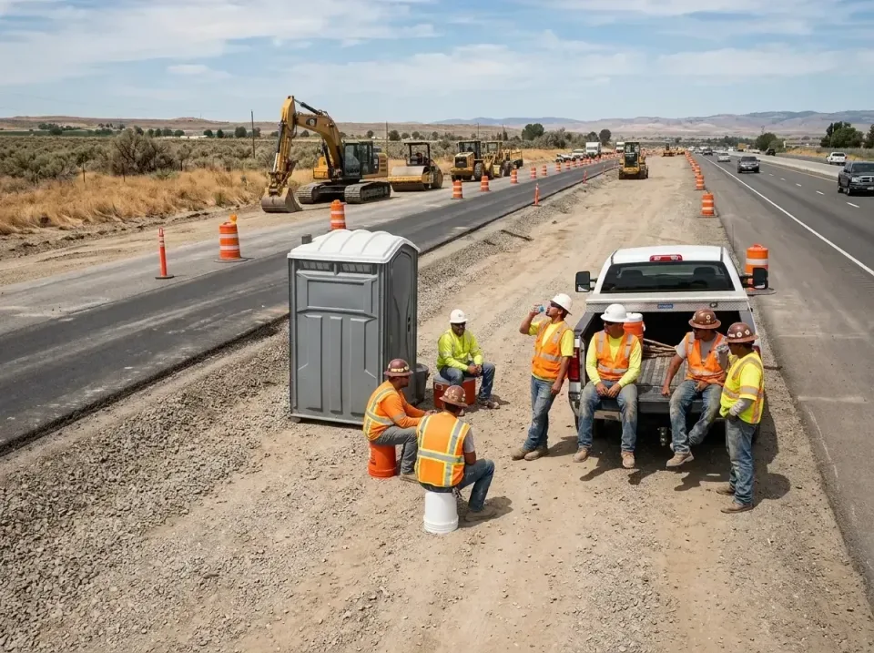 highway-road-construction-crew-007 — frequently asked questions, Porta Potty and Restroom Rentals in Winterset, IA